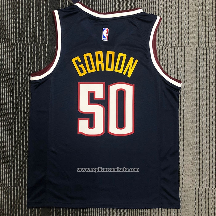 Camiseta Denver Nuggets Aaron Gordon #50 Icon 2021 Azul